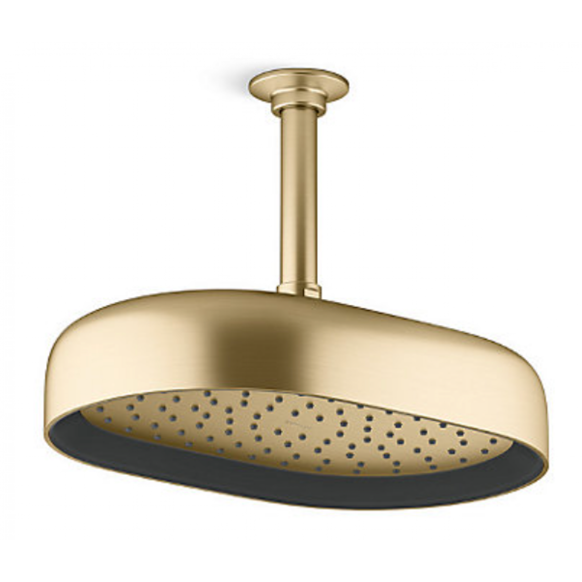 Kohler K-26293T STATEMENT 單功能 12" 長方形頭頂花灑 (羅曼黃銅)｜Katalyst注氧技術、MasterClean